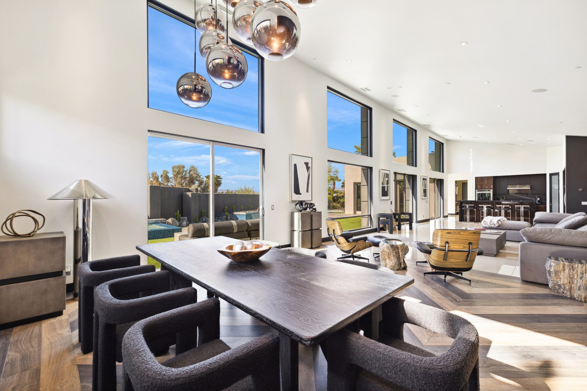 Dining & Living — Casa Noir Construction project