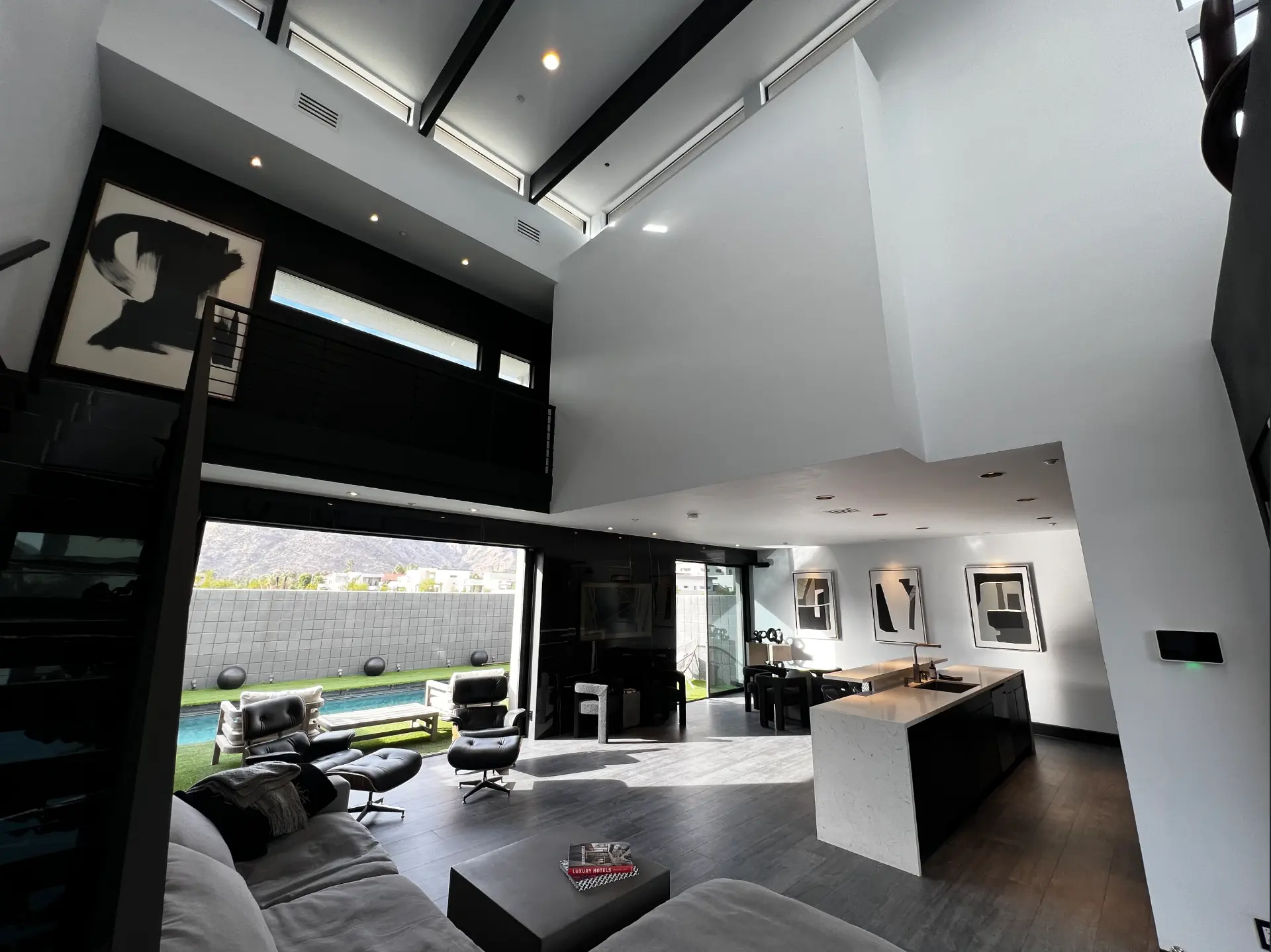 Double-Height Living — Casa Noir Construction project